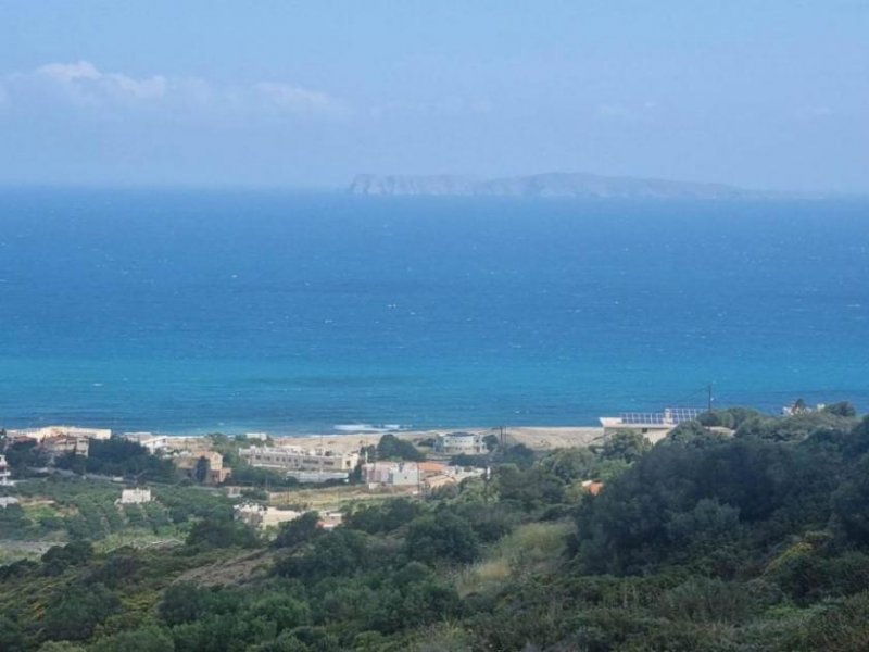 Roussa Ekklisia Kreta, Roussa Ekklisia: Baugrundstück mit Meerblick zu verkaufen Grundstück kaufen